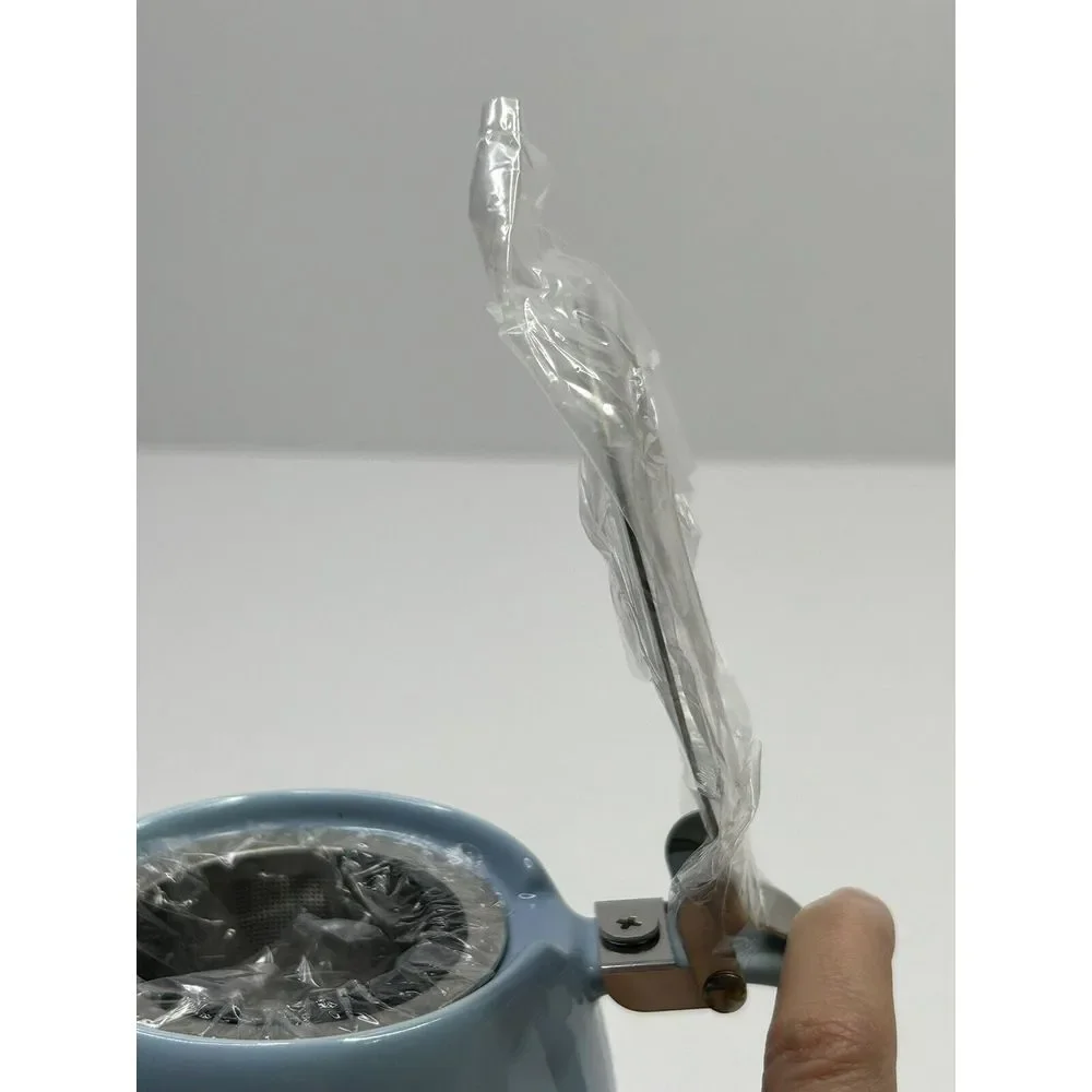New Alfred Ceramic + Stainless Steel Teapot 20 oz Blue‎ Floral Cherry Blossom